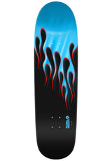 Powell-Peralta Nitro Hot Rod Flames Deck black-lightblue foil – Vorderansicht