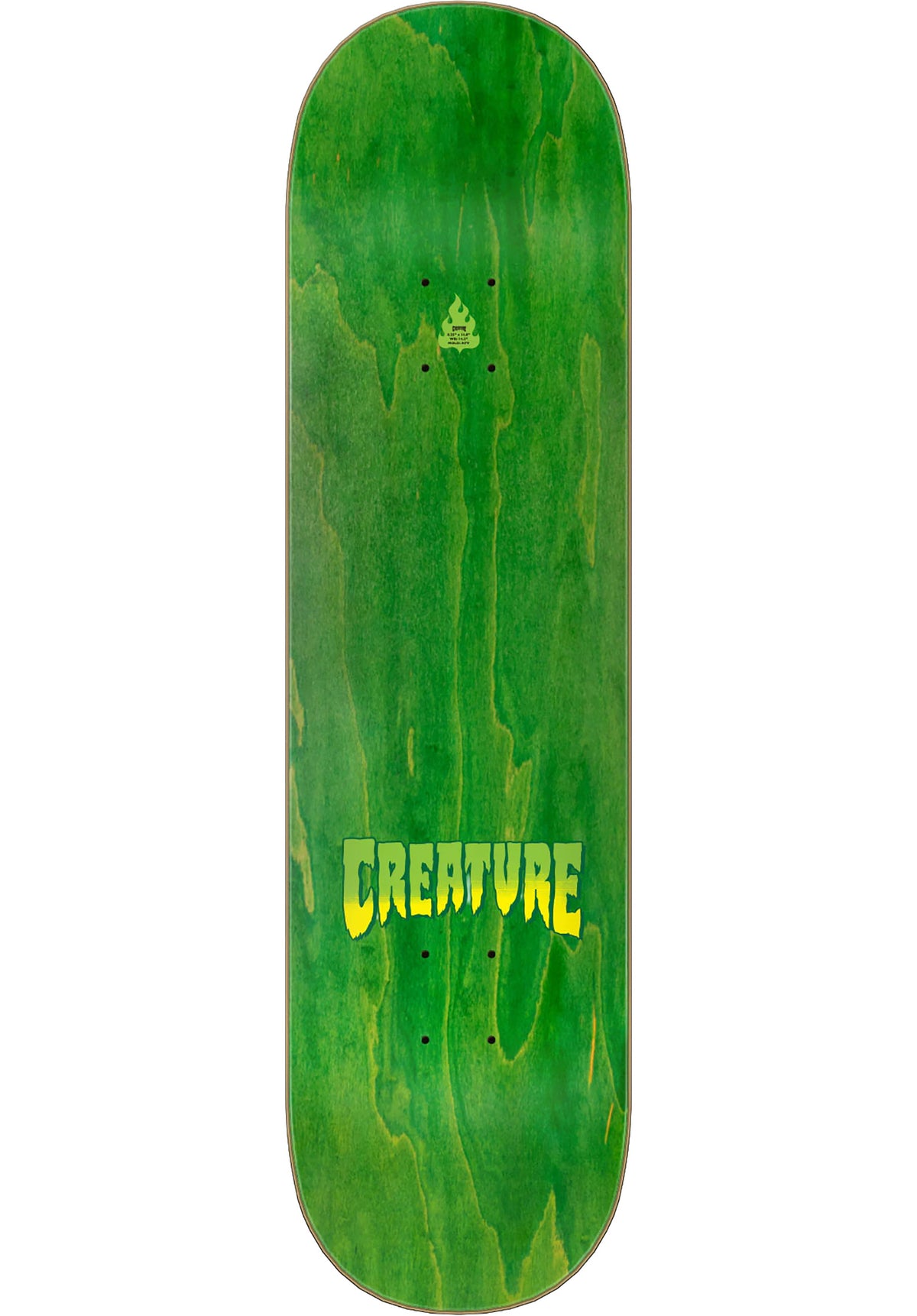 Creature Logo Spray Stumps Deck natural – Rückenansicht