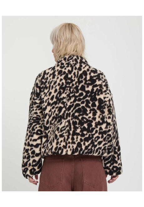 Volcom Wylding Out Sherpa Übergangsjacke animalprint – Rückenansicht