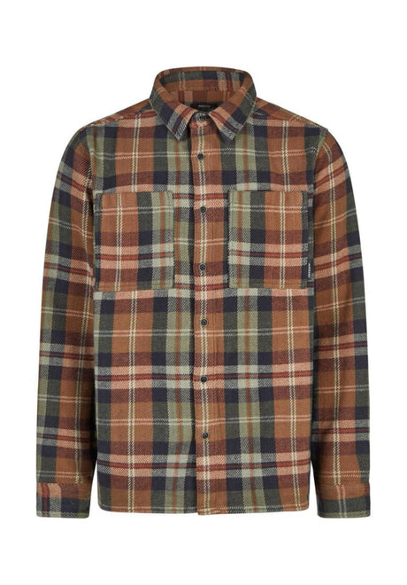 iriedaily Chillax Lumber Hemd-Langarm olive – Vorderansicht
