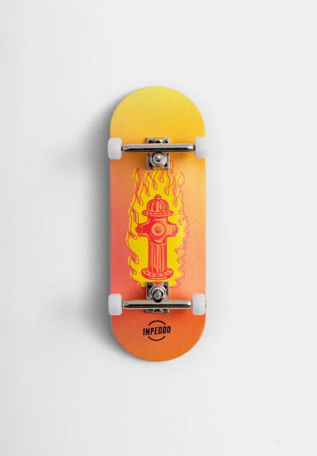 Inpeddo Hydrant 5-Ply Wooden Fingerboard Gen3 Skate-Zubehör yellow-red – Vorderansicht