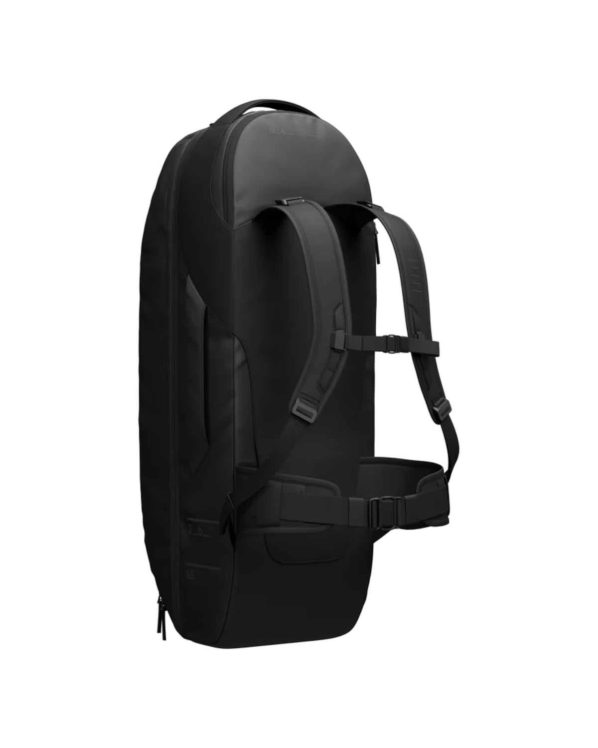 db Skateboarding Pro Travel Pack 65L Rucksack blackout – Rückenansicht