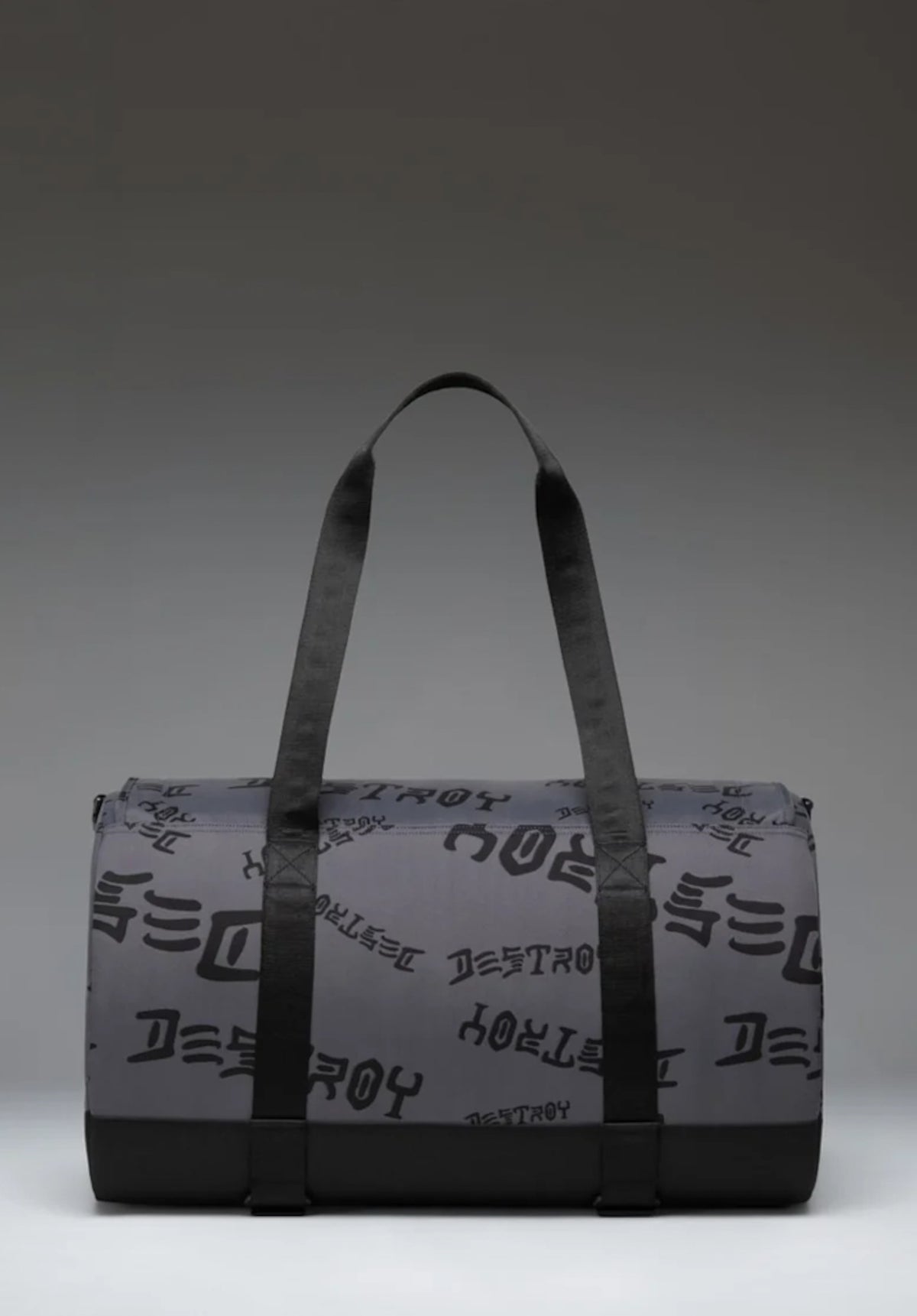 Herschel x Thrasher Skate Duffle Tasche asphalt/black destroy – Rückenansicht