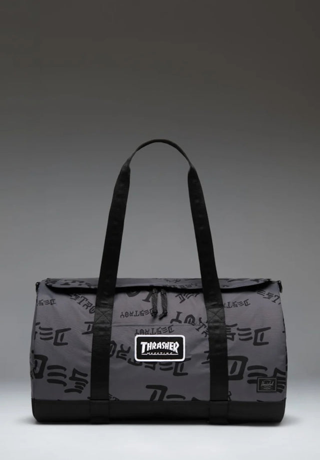 x Thrasher Skate Duffle asphalt/black destroy Vorderansicht