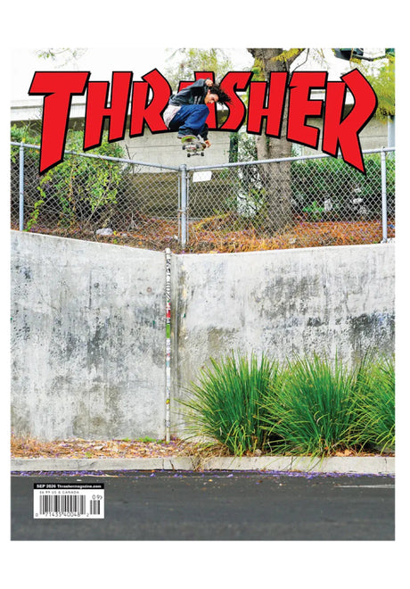 Thrasher Magazine Issues 2026 diverser Artikel September – Vorderansicht