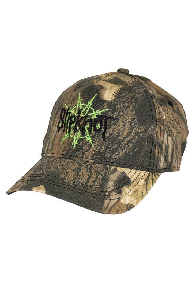 x Slipknot Nonagram Embroidered Unstructured 5-Pan camo Vorderansicht
