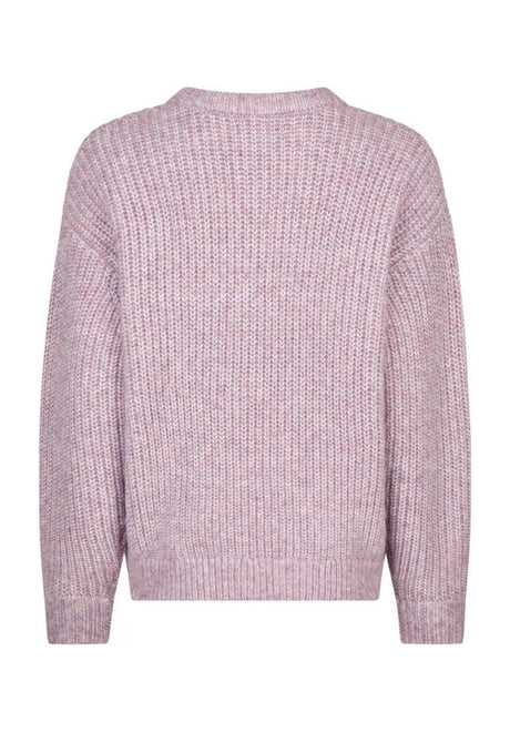 iriedaily Hairiette Knit Strickpullover lilamelange – Rückenansicht