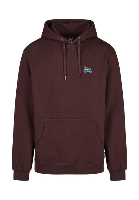 iriedaily Smokin Van Hoodie aubergine – Vorderansicht