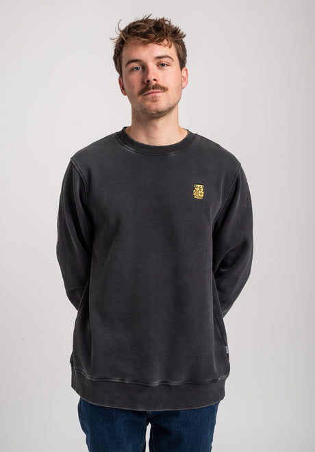 Rules Hiking Pack Sweatshirt blackfaded – Vorderansicht