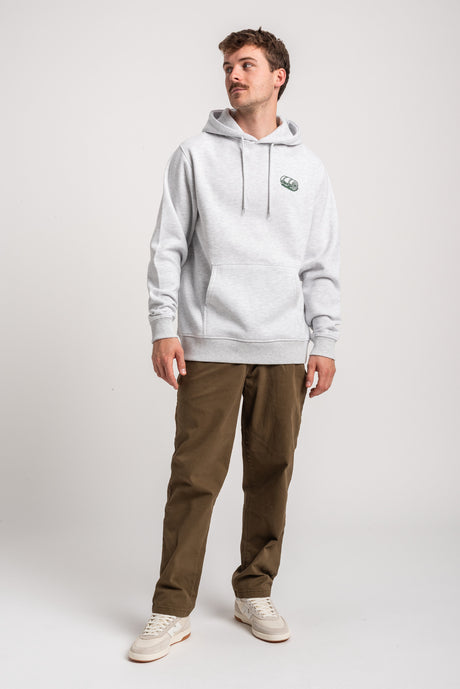 Rules Camping Bag Hoodie lightheathergrey – Detailansicht 1