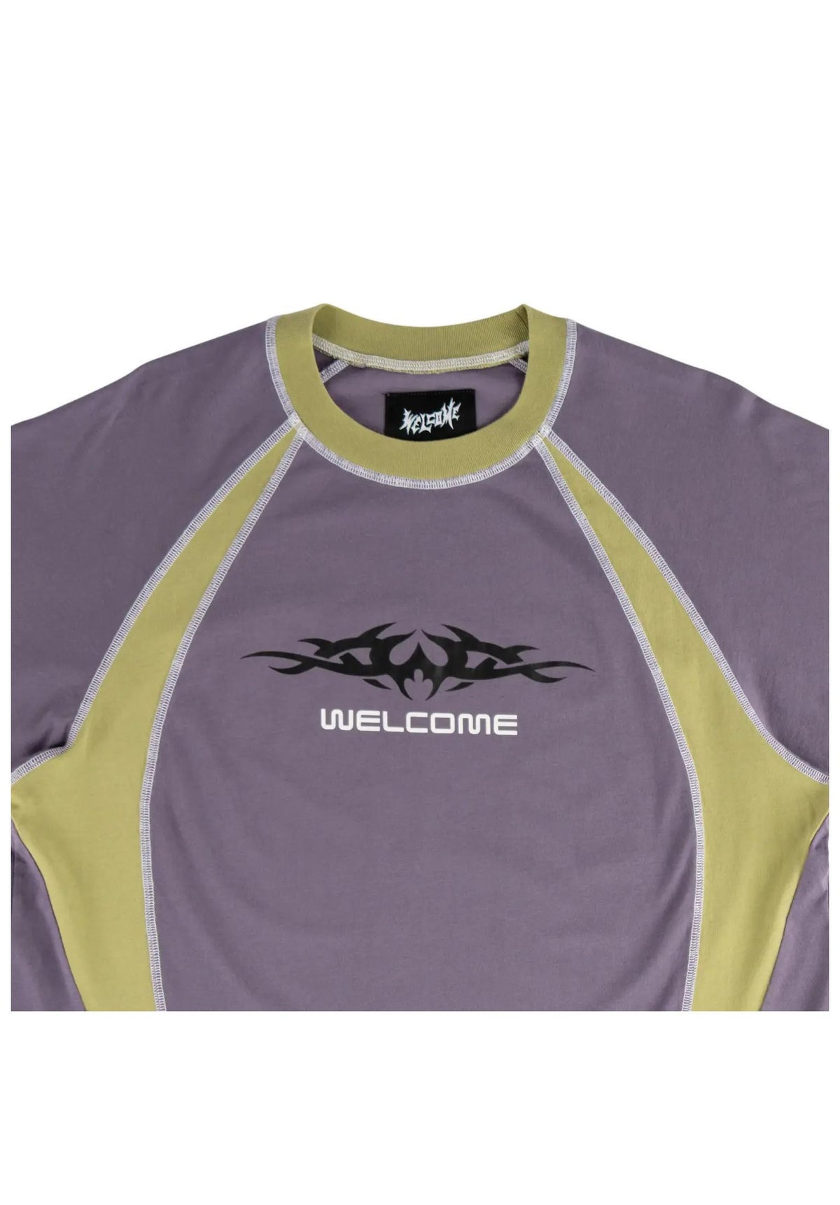 Welcome Rash Boxy Paneled Raglan T-Shirt grape – Detailansicht 1