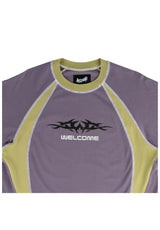 Welcome Rash Boxy Paneled Raglan T-Shirt grape – Detailansicht 1
