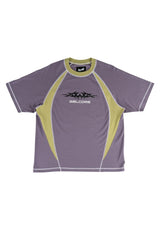 Welcome Rash Boxy Paneled Raglan T-Shirt grape – Vorderansicht