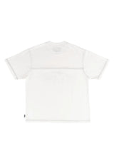 Welcome Spire Boxy Contrast Stitch Football T-Shirt white-black – Detailansicht 1