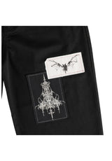 Welcome Shinner Cut-Off Twill With Patches Chino-Short black – Detailansicht 1