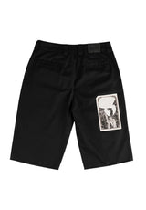 Welcome Shinner Cut-Off Twill With Patches Chino-Short black – Rückenansicht