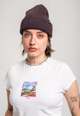 TITUS Classic Beanie Mütze darkbrown – Detailansicht 1