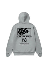 Vans Stacked Hi Hoodie cementheather – Vorderansicht