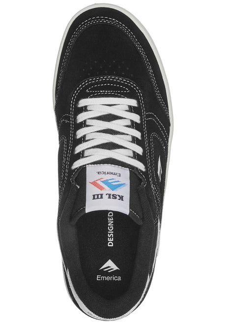 Emerica KSL III Schuhe Jungs black-white-white – Detailansicht 1