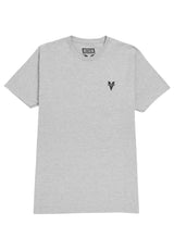 Venture Heritage Embroidered T-Shirt ash grey-heather-black – Vorderansicht