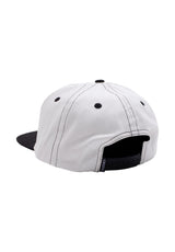 GX1000 Bomb Hills 5-Panel Logo Snapback Cap white – Rückenansicht