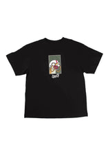 Welcome X Regular Show Rigby Boxy Garment-Dyed T-Shirt black – Vorderansicht