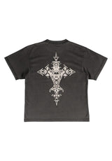 Welcome Iron Wolf Boxy Garment-Dyed T-Shirt vintage-black – Detailansicht 2