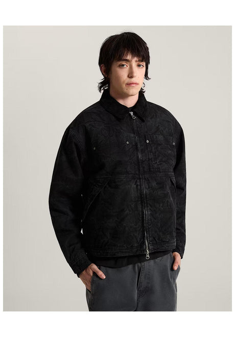 Vans Nico Cropped Chore Canvas Winterjacke black – Vorderansicht