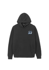 Loser-Machine x Mooneyes Chrome Craze Midweight Hoodie pigment-black – Vorderansicht