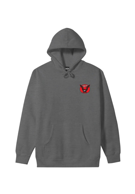 Loser-Machine Powerband Hoodie gunmetal-heather – Rückenansicht