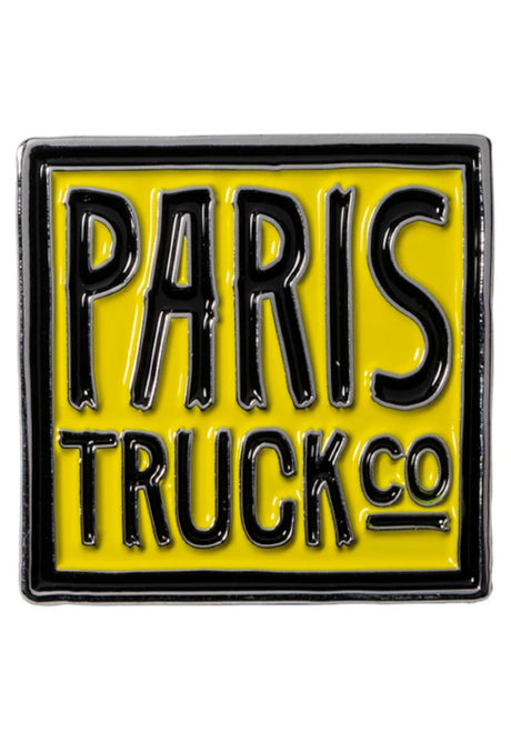 Paris Hipster Logo 1,25" Enamel Pin diverser Artikel yellow – Vorderansicht