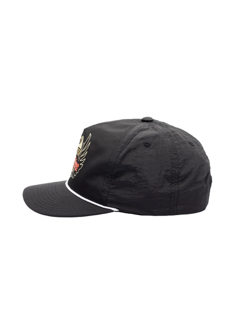 Loser-Machine Winston 5-Panel Unstructured Snapback Cap black – Rückenansicht