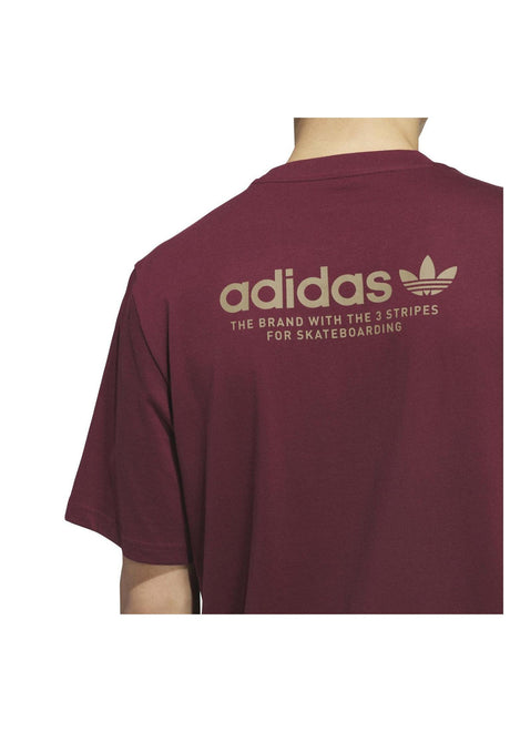 adidas-skateboarding 4.0 Logo T-Shirt red – Detailansicht 1