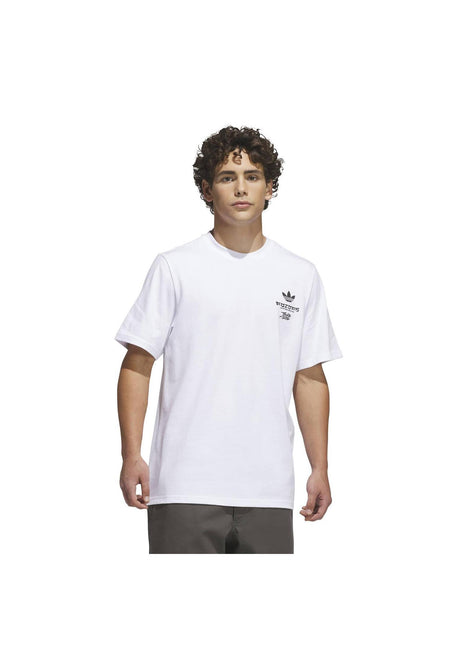 adidas-skateboarding TOS Crane T-Shirt white-black – Rückenansicht