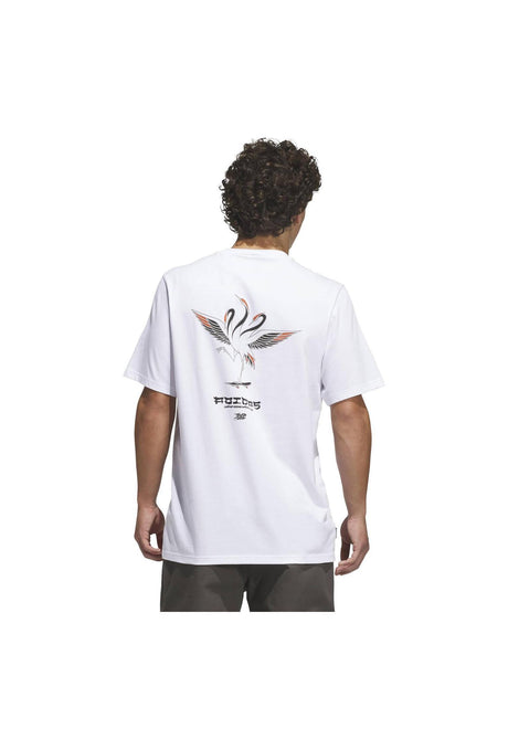 adidas-skateboarding TOS Crane T-Shirt white-black – Vorderansicht