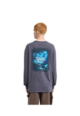 Element MXE Roped Party Longsleeve darksteel-blue – Vorderansicht