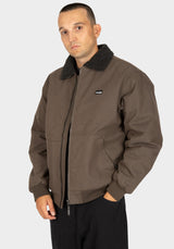 iriedaily Dock36 Blouson Winterjacke black-olive – Vorderansicht