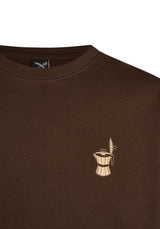 iriedaily Couchboy Crewneck Sweatshirt darkcoffee – Detailansicht 1