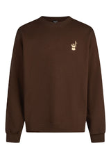 iriedaily Couchboy Crewneck Sweatshirt darkcoffee – Rückenansicht