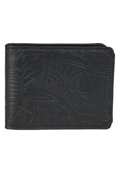 iriedaily Pleather Portemonnaie offblack – Vorderansicht