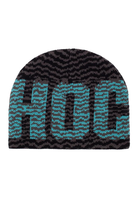 Hockey Zig Zag Skully Mütze grey-black – Vorderansicht
