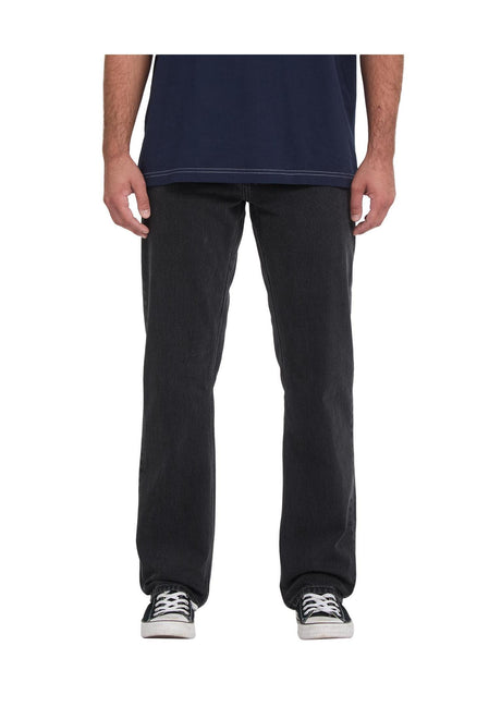 Volcom Kinkade Denim Jeans washedslate – Vorderansicht