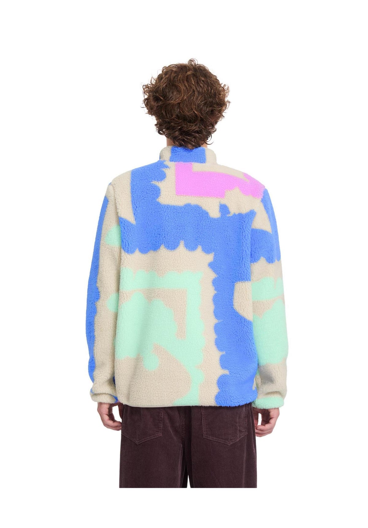 Volcom FA Carrau Fuzzar Zip Übergangsjacke multi – Rückenansicht