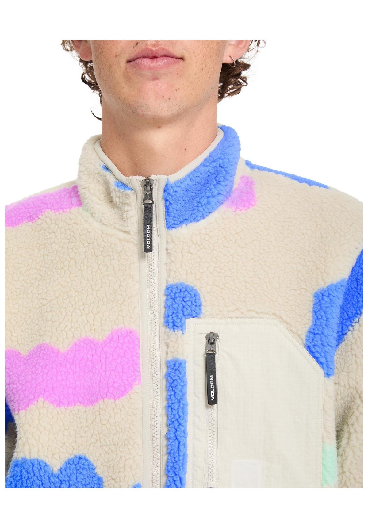 Volcom FA Carrau Fuzzar Zip Übergangsjacke multi – Unteransicht
