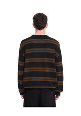 Volcom Striperstand Strickpullover black – Rückenansicht