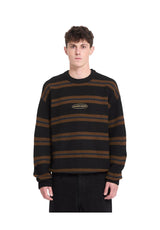 Volcom Striperstand Strickpullover black – Vorderansicht