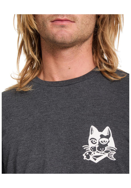 Volcom Tasty HTH T-Shirt heatherblack – Unteransicht