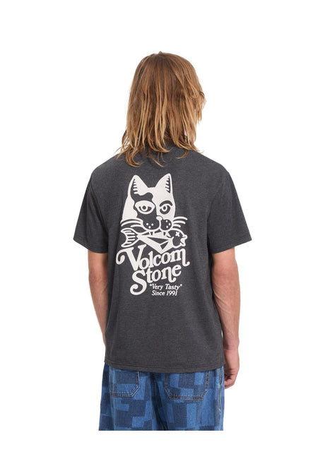 Volcom Tasty HTH T-Shirt heatherblack – Vorderansicht