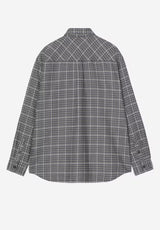 Carhartt WIP Todrick Hemd-Langarm todrickhoundstooth-icesheet – Rückenansicht