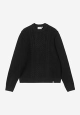 Carhartt WIP Caster Strickpullover black – Vorderansicht